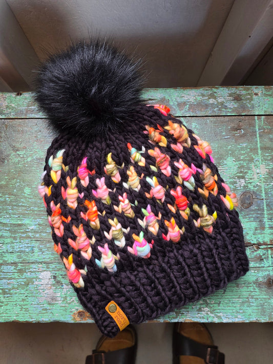Merino Wool Pom Hat