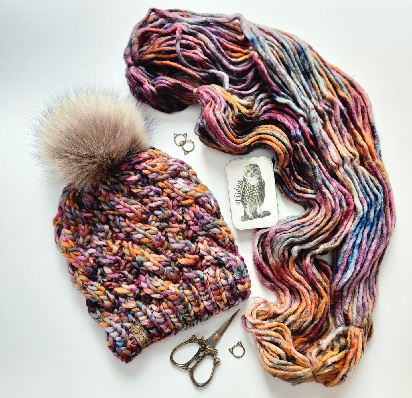 Merino Wool Pom Hat