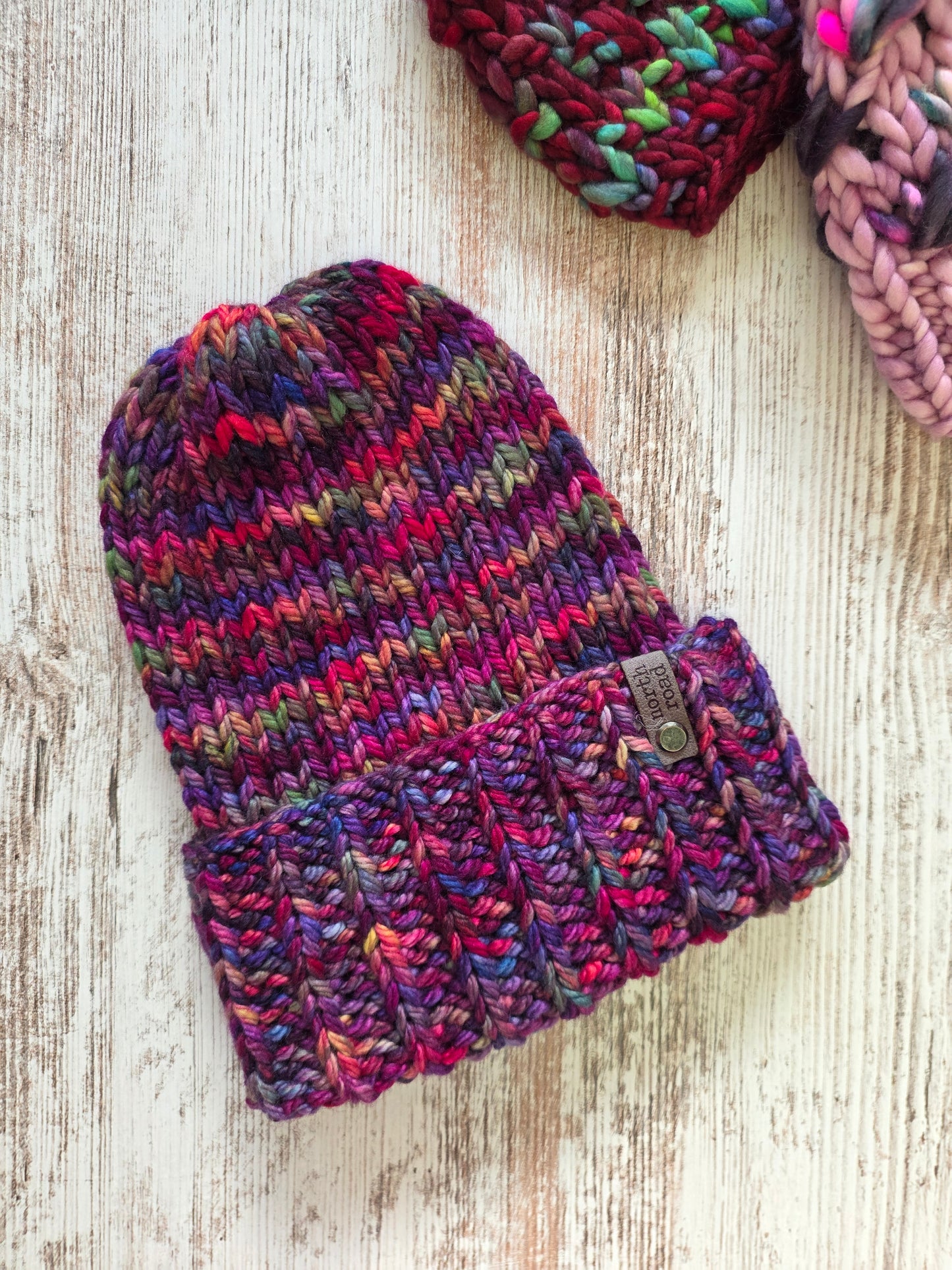 Merino Wool Maple Hill Bulky Folded Brim Hat