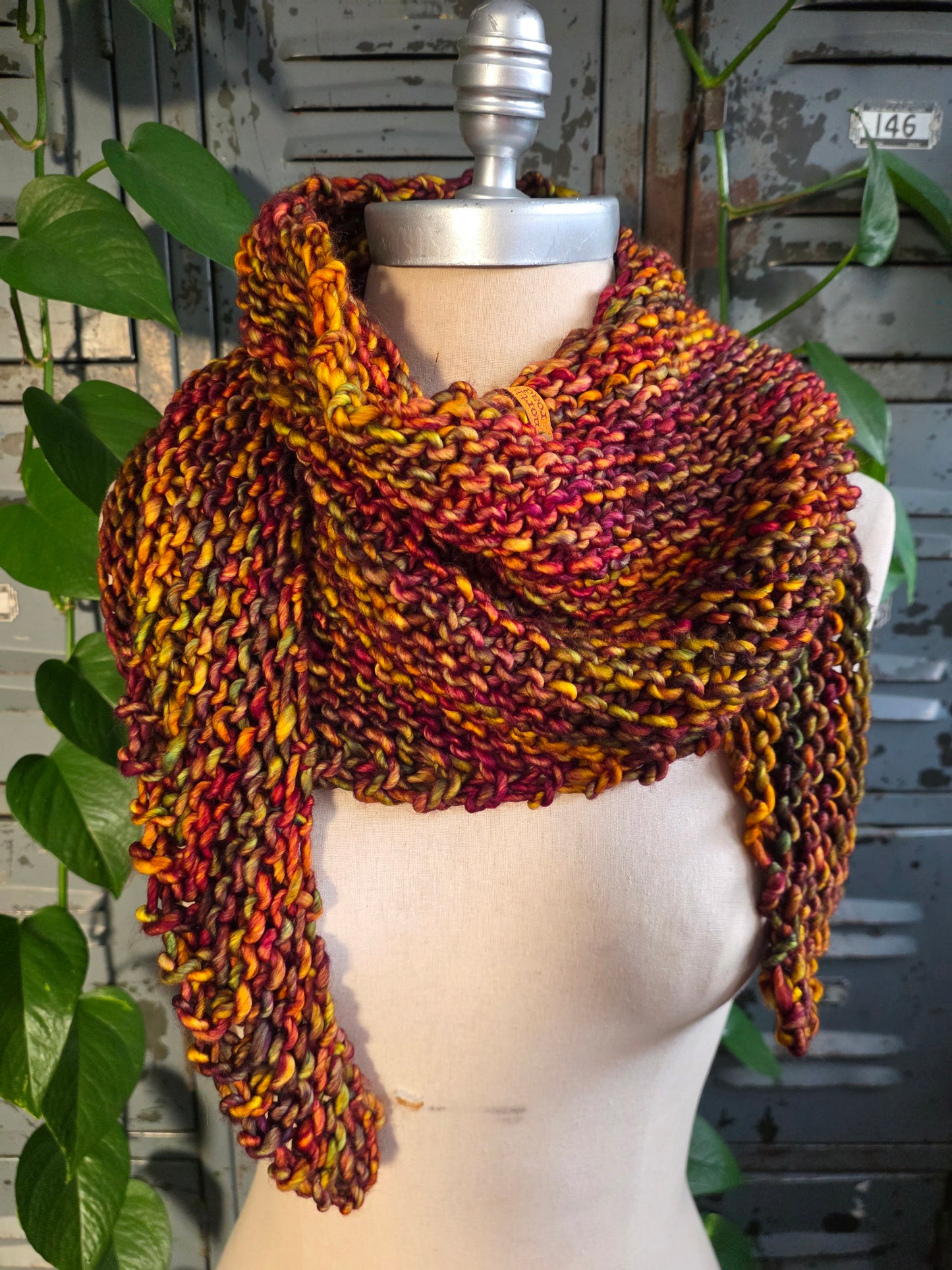 Merino Wool Sugarloaf Shawl