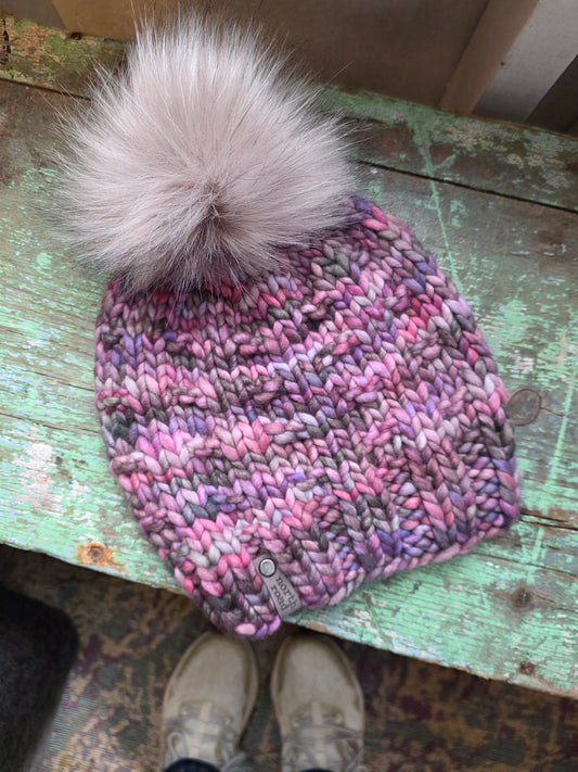 Merino Wool Pom Hat