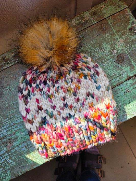 Merino Wool Pom Hat