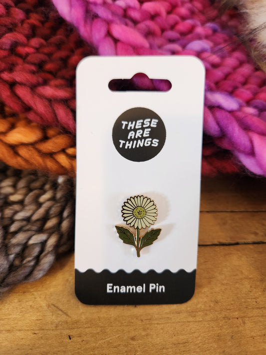Gerbera Daisy Enamel Pin