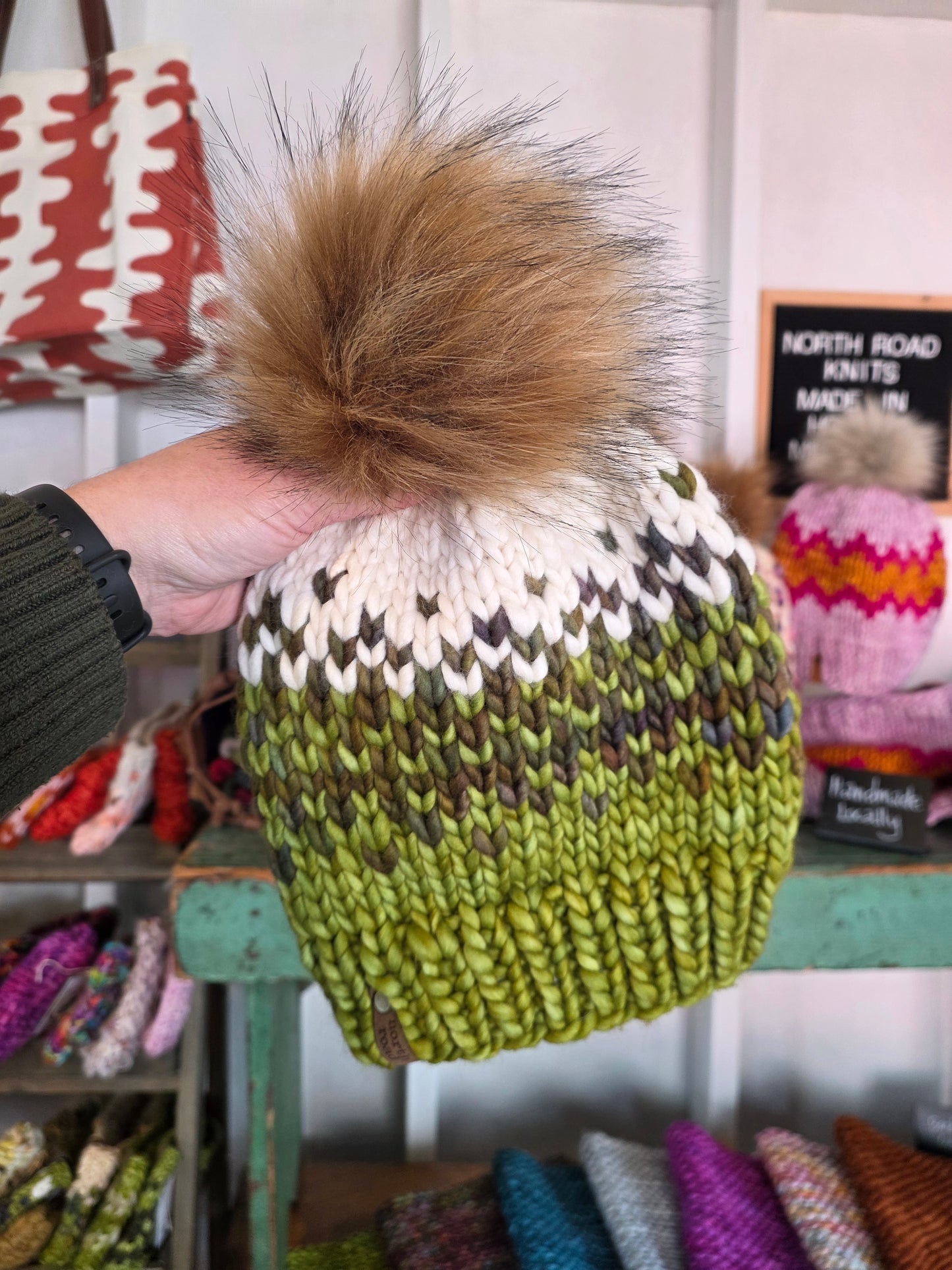 Merino Wool Pom Hat