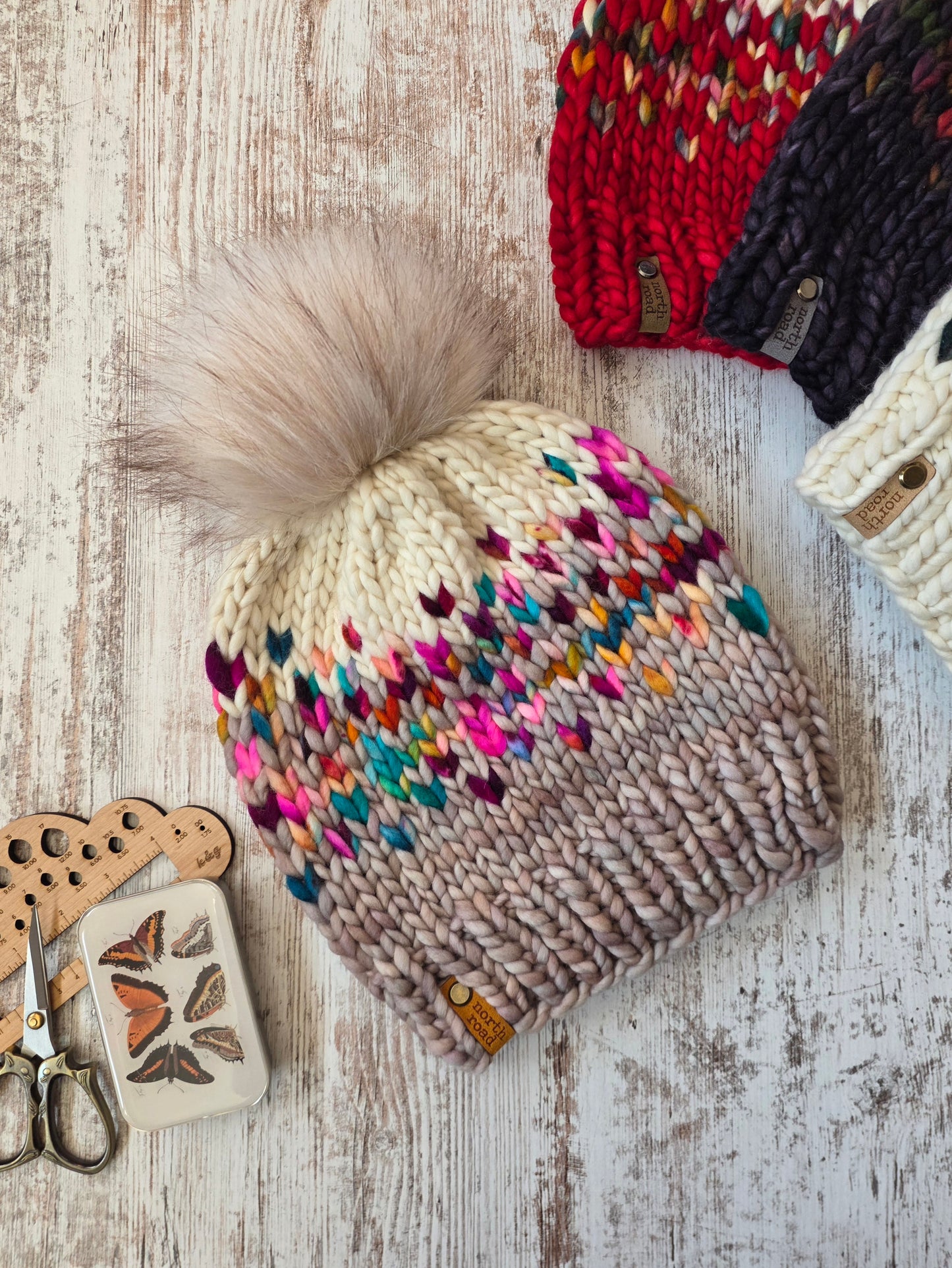 Merino Wool Pom Hat