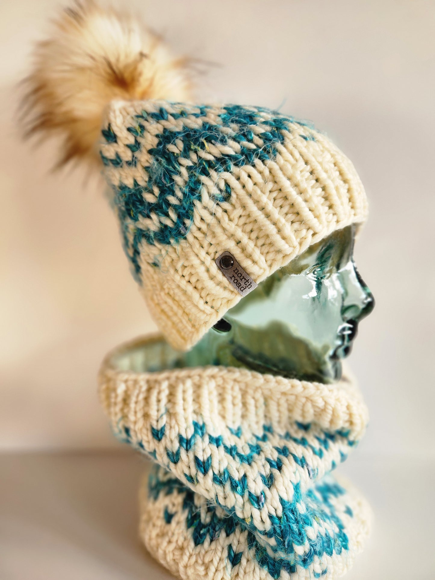 Wool Blend Hat and Cowl Set