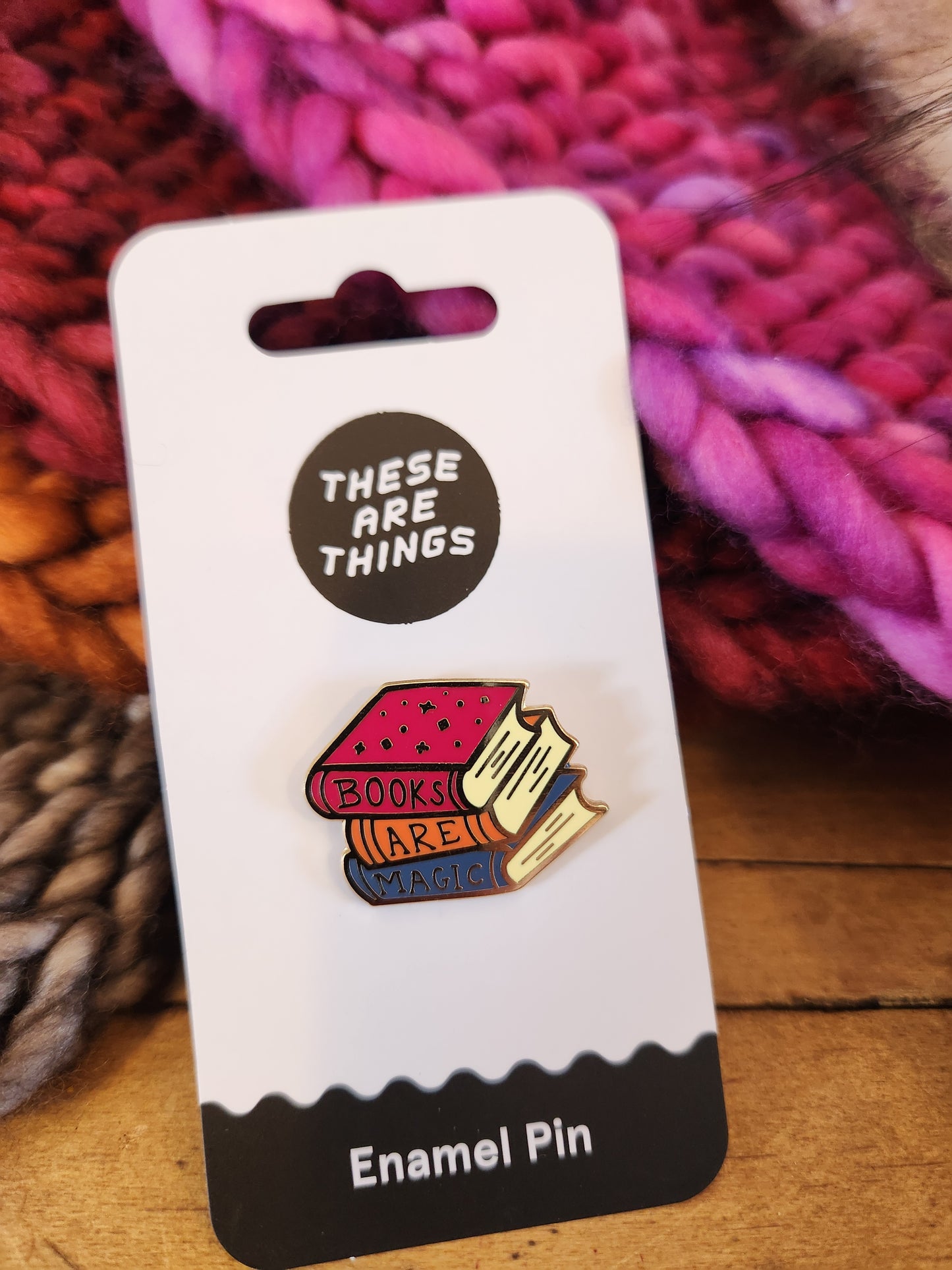 Books Are Magic Enamel Pin