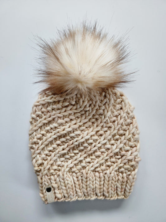 Merino Wool Pom Hat