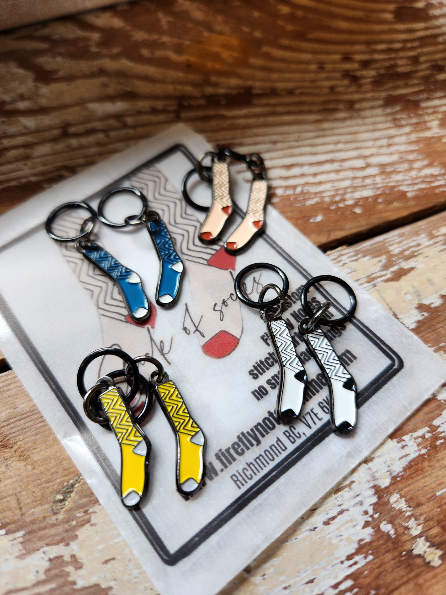 Sack of Socks Stitch Markers Set (Set of 8)