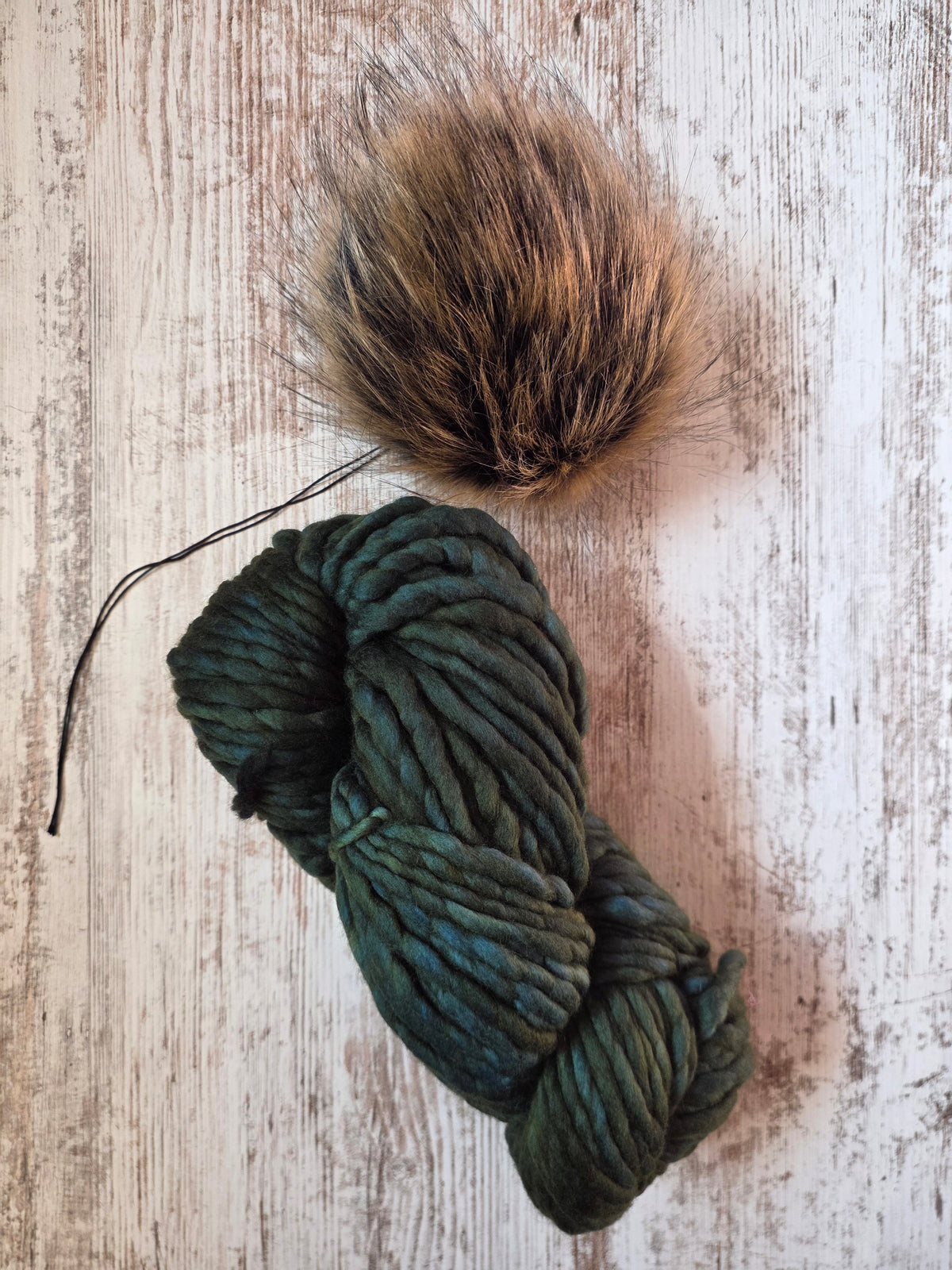 Yarn and Pom Bundle | Malabrigo Rasta | Forest
