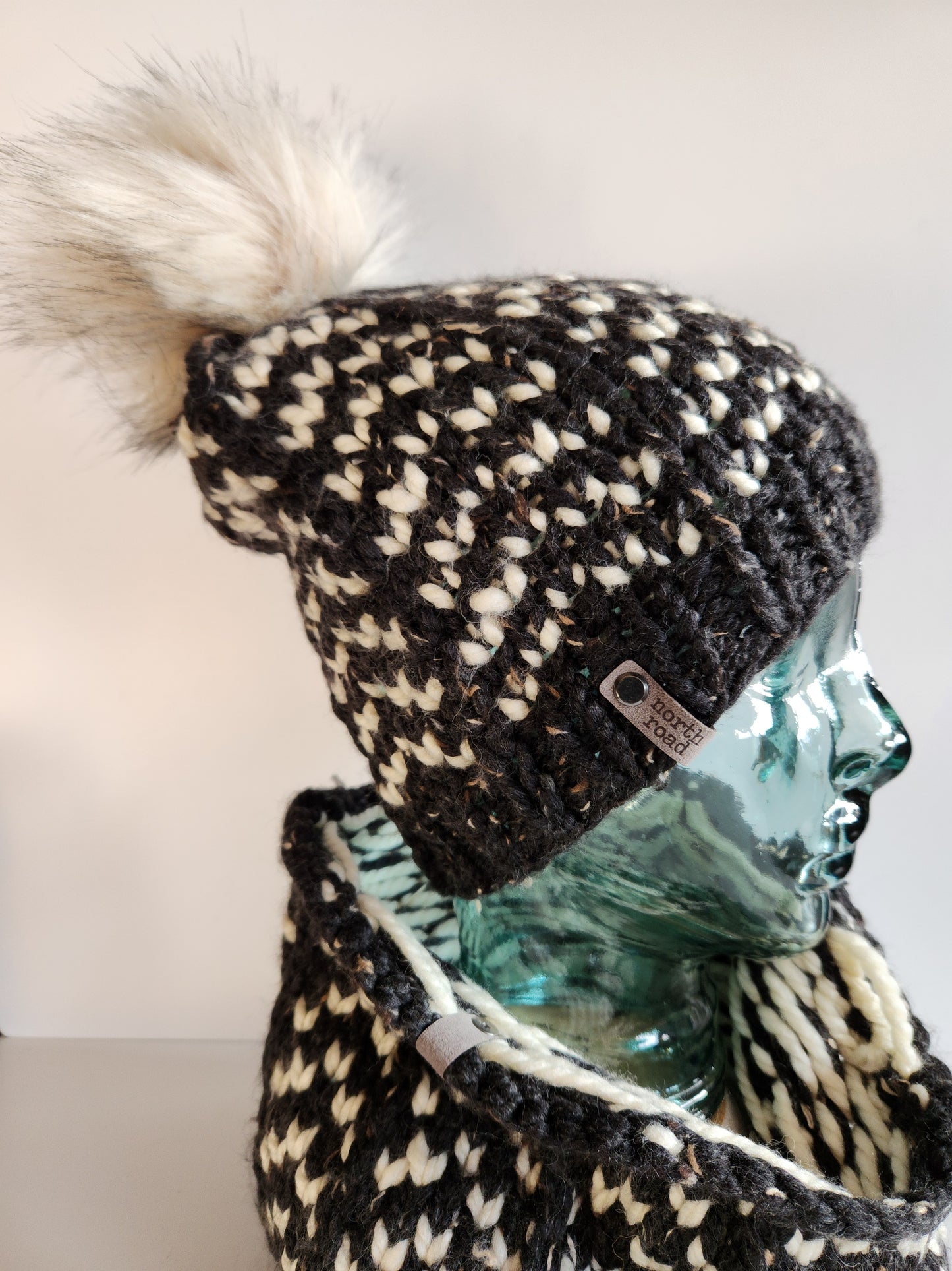 Wool Blend Hat and Cowl Set