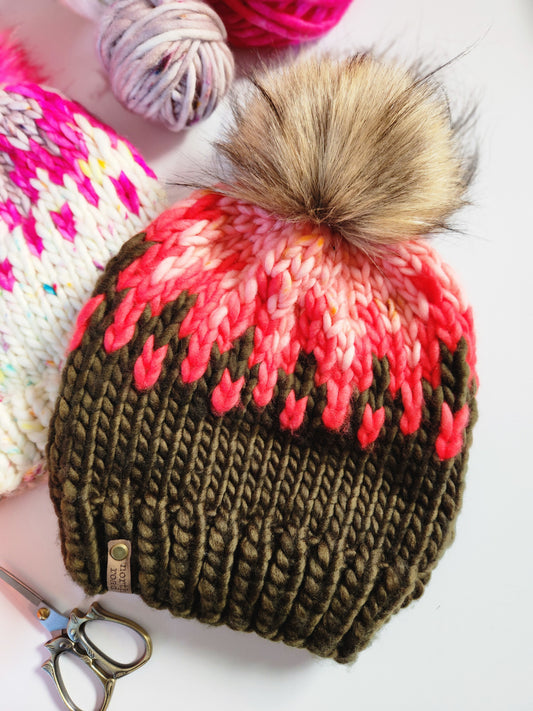 Merino Wool Pom Hat