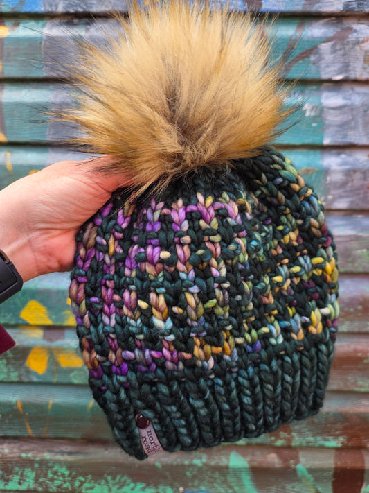 Merino Wool Pom Hat