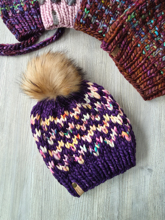 Merino Wool Pom Hat