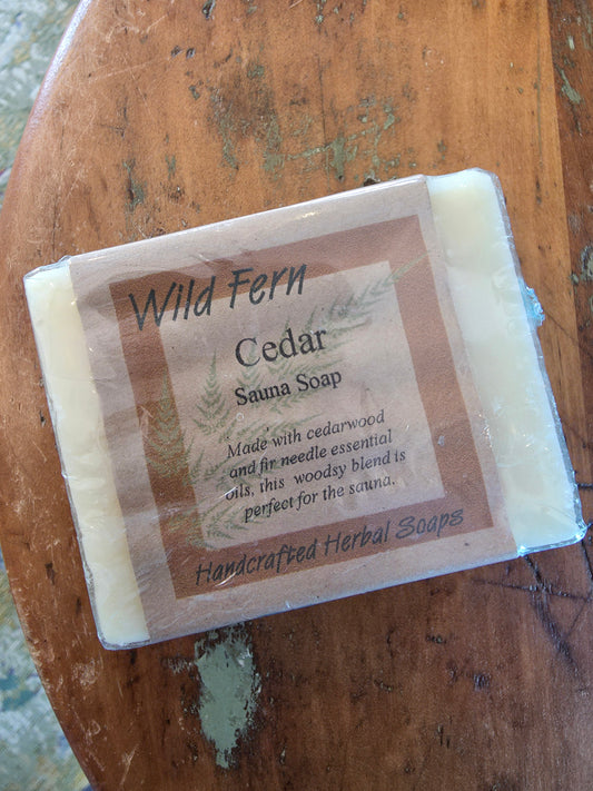 Wild Fern Sauna Soap | Cedar