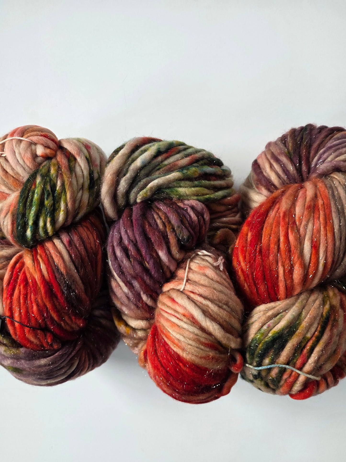 Cape May Fiber | Super Bulky Superwash Sparkle | Rooibos