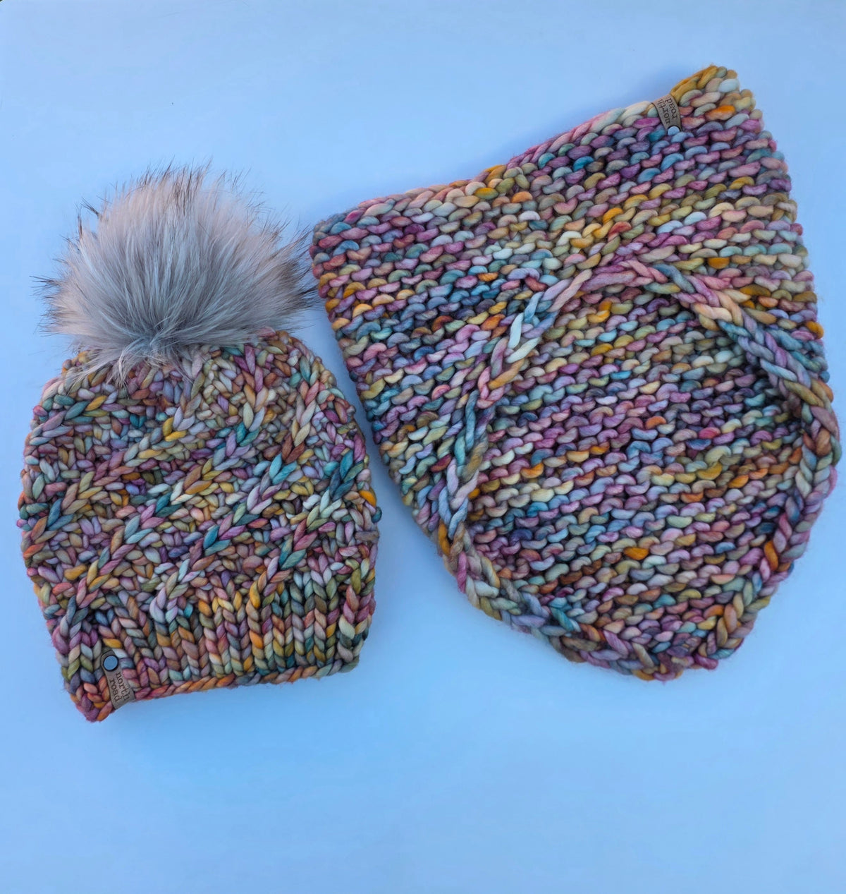 Merino Wool Hat and Cowl Set