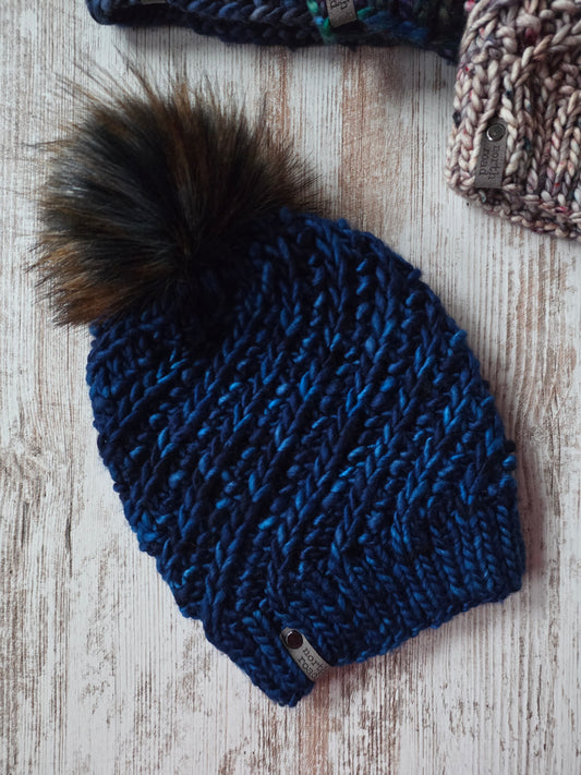 Merino Wool Pom Hat