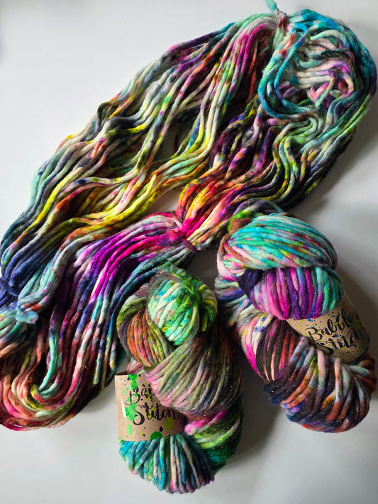Babble and Stitch Yarn | Super Chunky Glam | Birthday Party