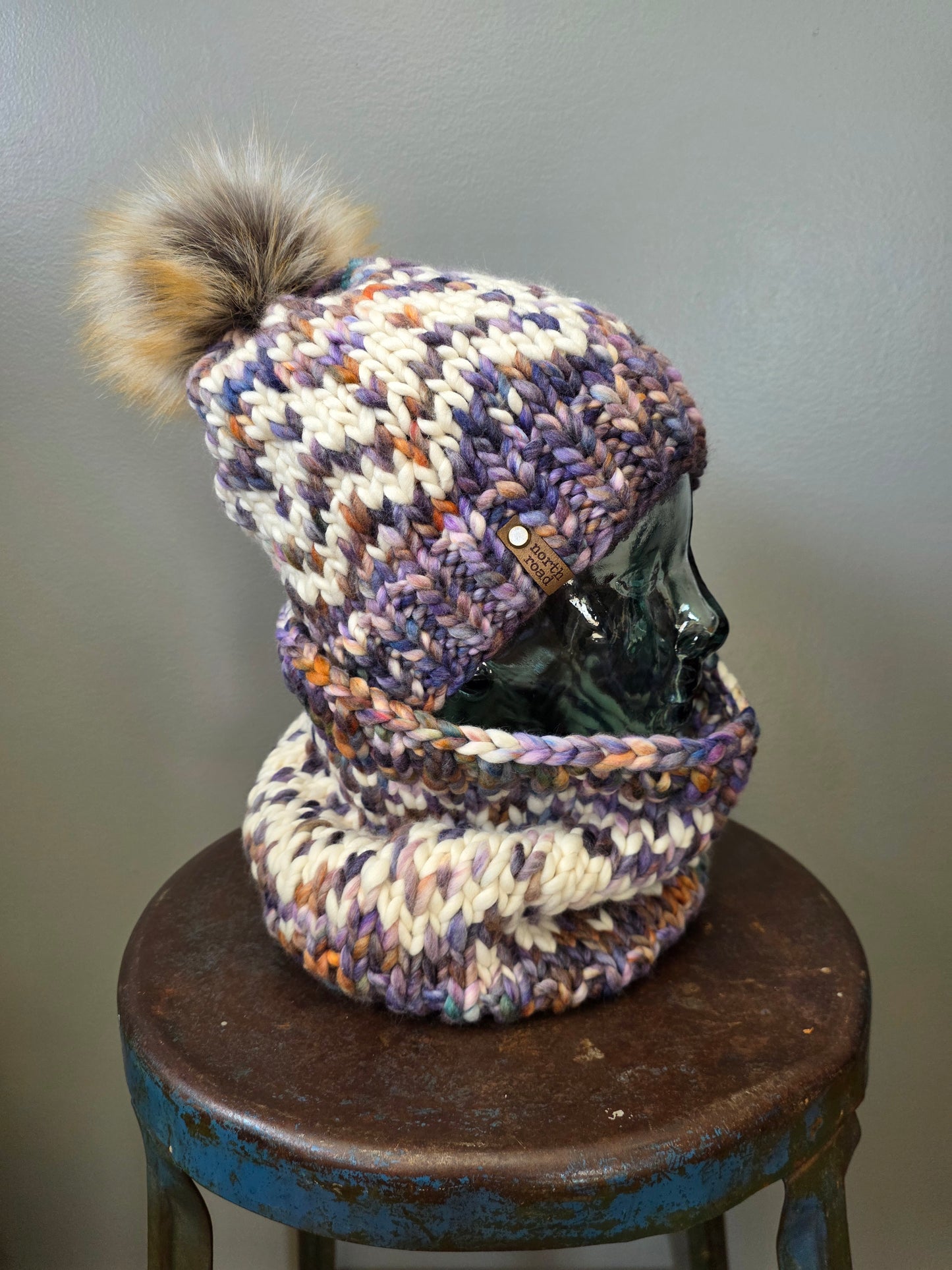 Merino Wool Hat and Cowl Set