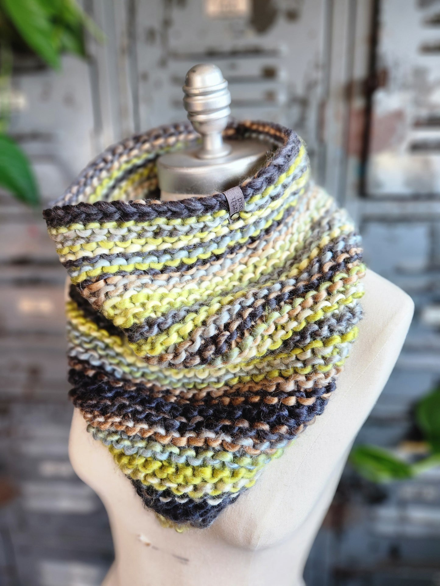 Wool Blend Bandana Cowl