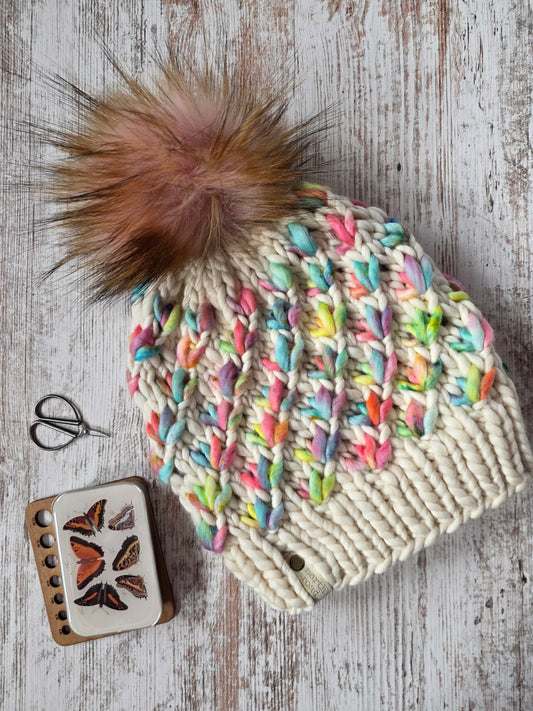Merino Wool Pom Hat
