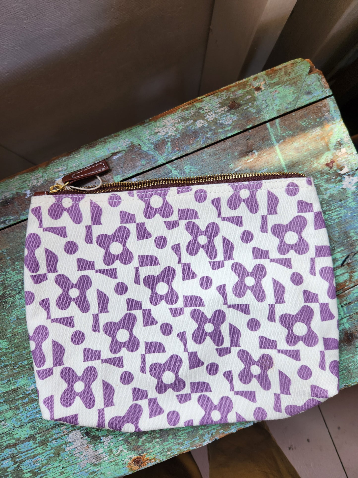 Knitting Project Bag, Large Zipper Pouch, Nolita