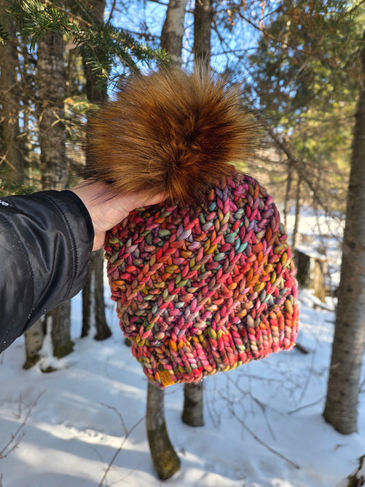 Merino Wool Pom Hat