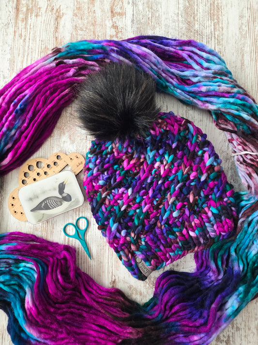 Merino Wool Pom Hat