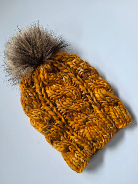 Merino Wool Pom Hat