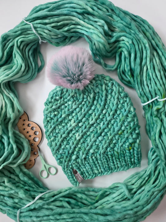 Merino Wool Pom Hat