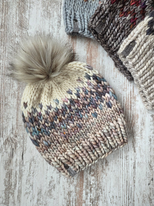 Merino Wool Pom Hat
