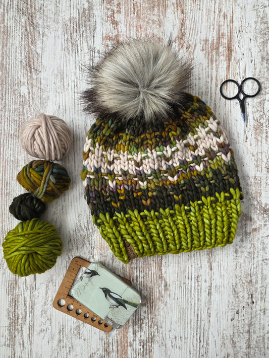 Merino Wool Pom Hat