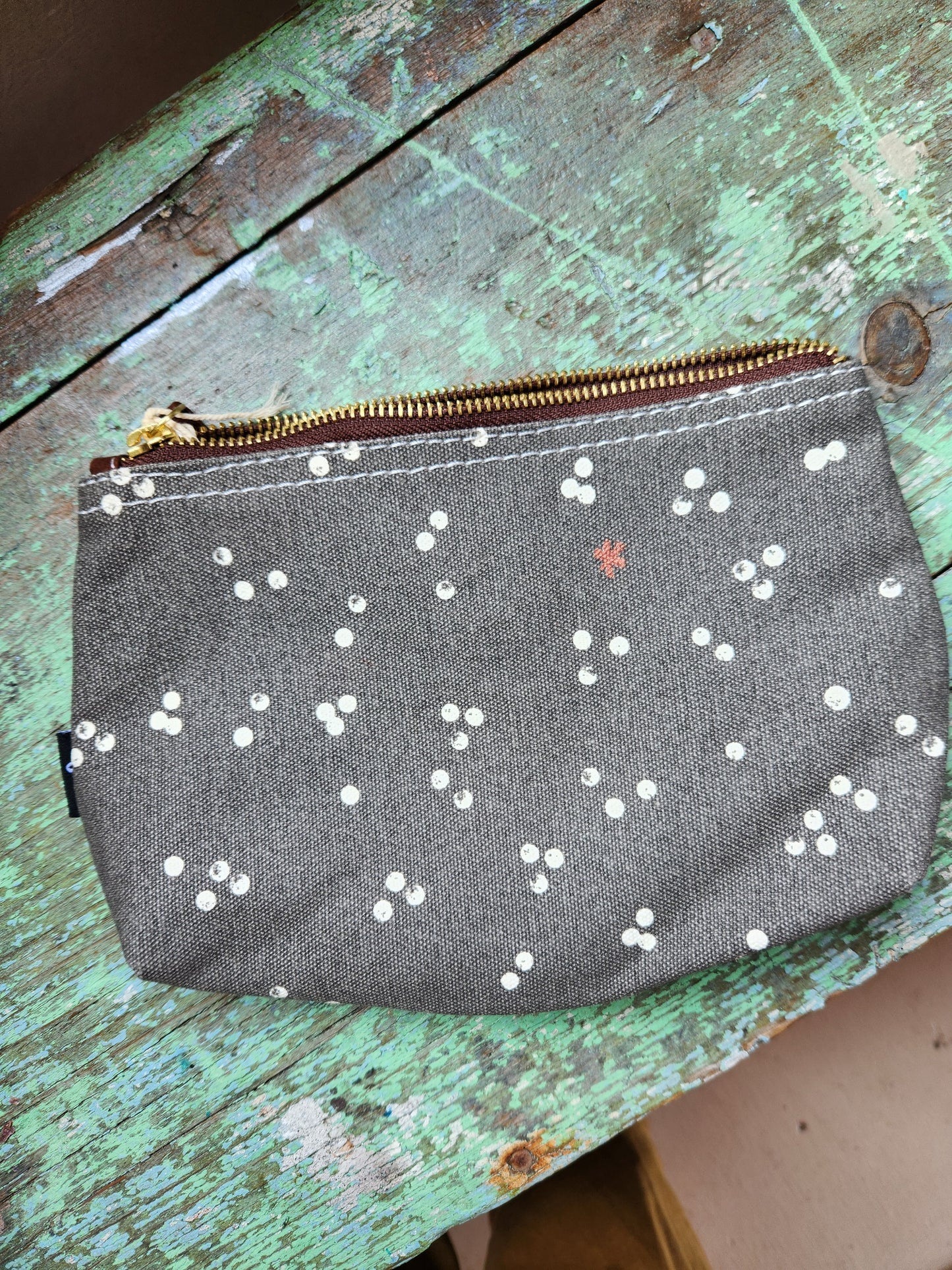 Knitting Project Bag, Medium Zipper Pouch, Nochi