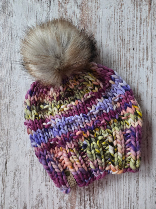 Merino Wool Pom Hat