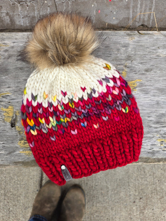 Merino Wool Pom Hat