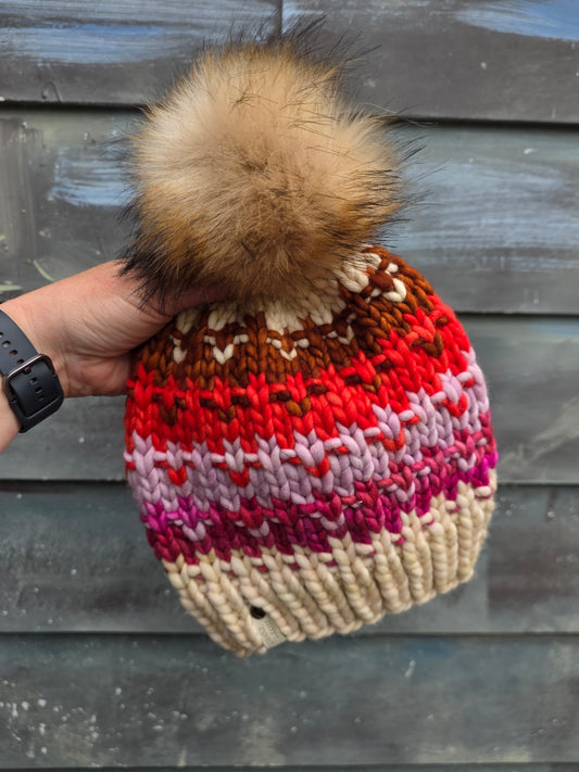 Merino Wool Pom Hat