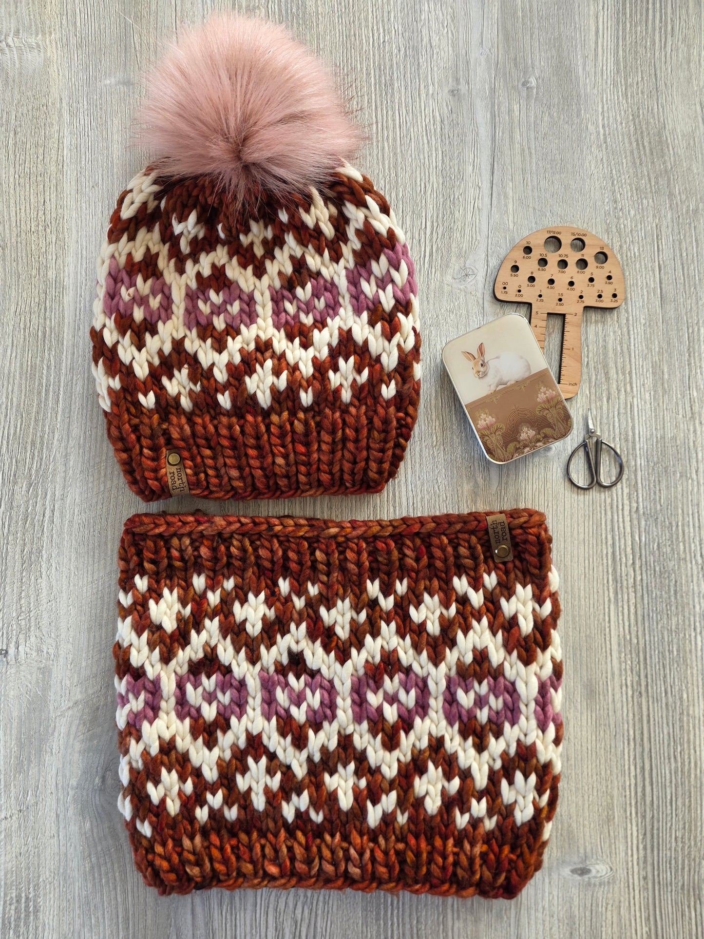 Merino Wool Hat and Cowl Set