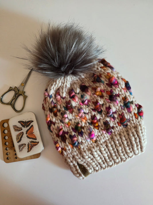 Merino Wool Pom Hat