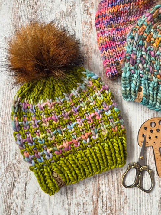 Merino Wool Pom Hat