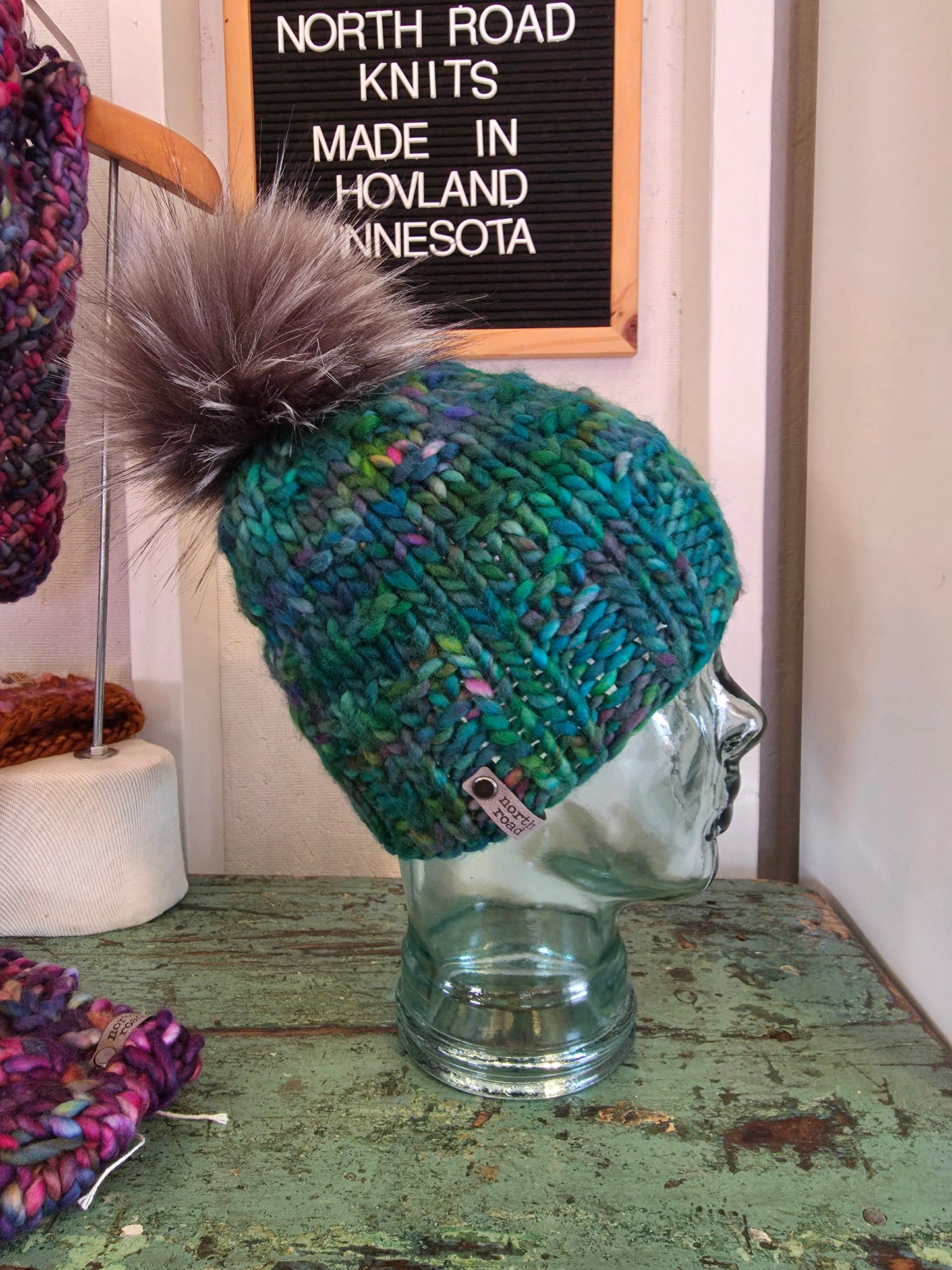 Merino Wool Pom Hat