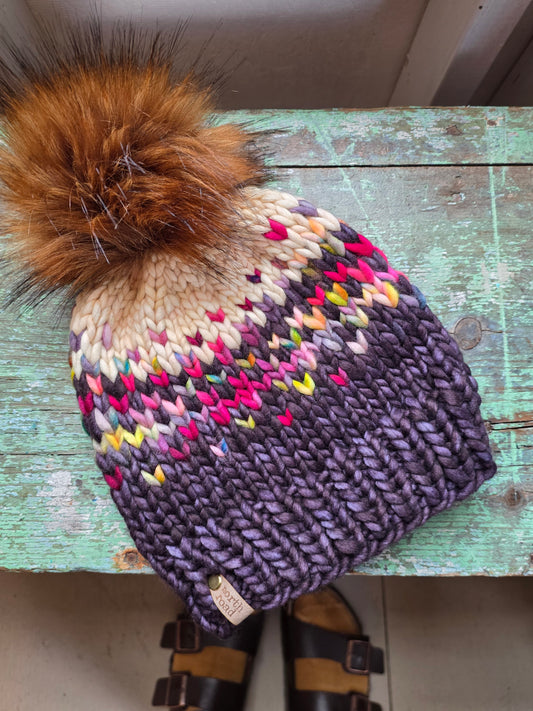 Merino Wool Pom Hat