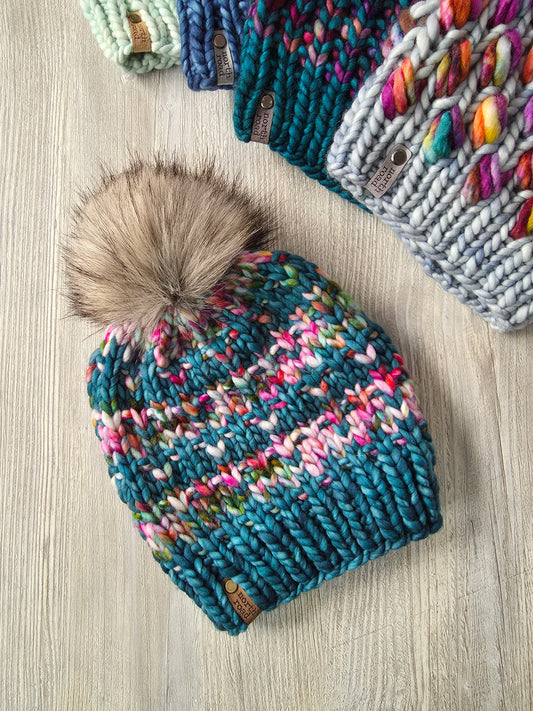 Merino Wool Pom Hat