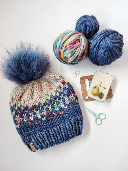 Merino Wool Pom Hat