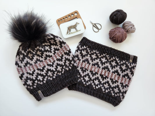 Merino Wool Hat and Cowl Set