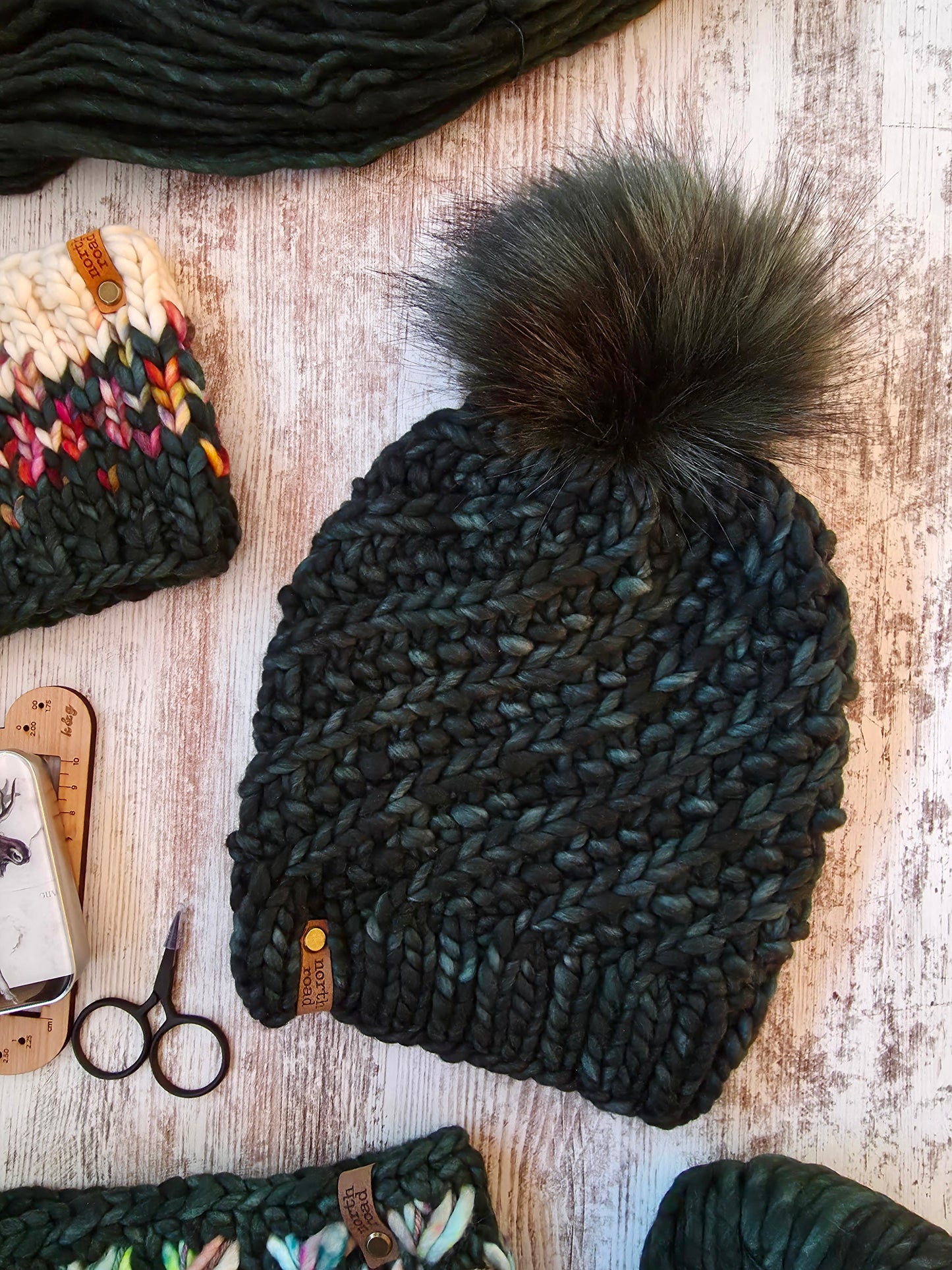 Merino Wool Pom Hat