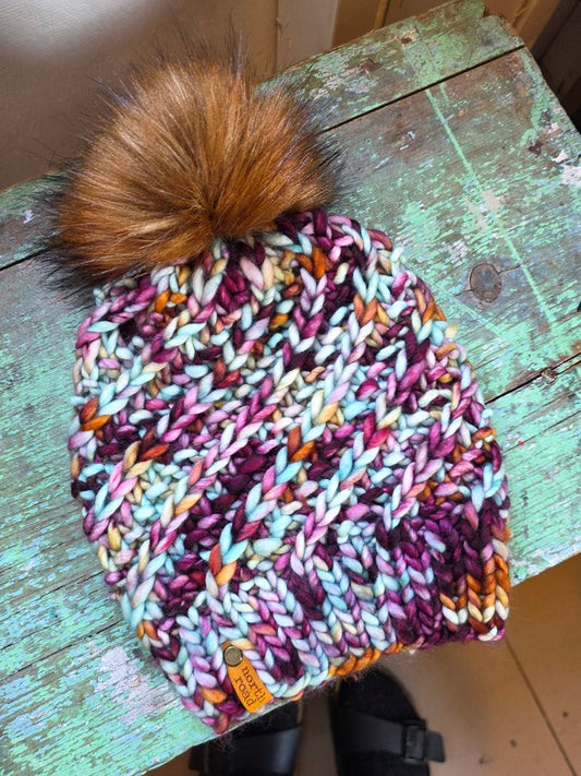 Merino Wool Pom Hat