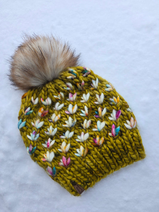 Merino Wool Pom Hat