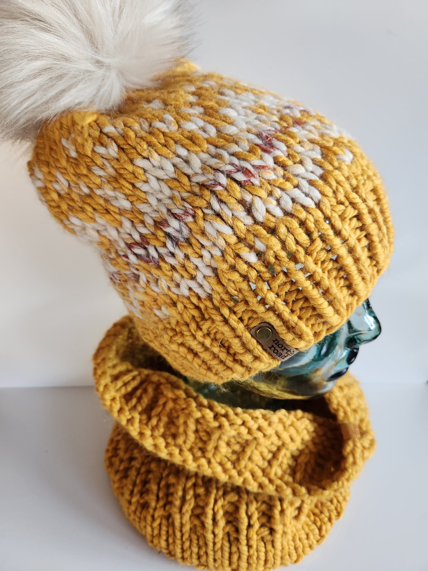 Wool Blend Hat and Cowl Set