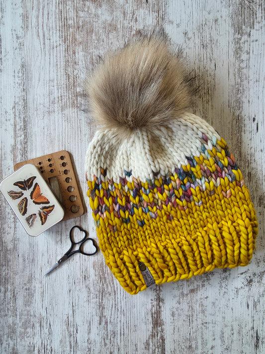 Merino Wool Pom Hat